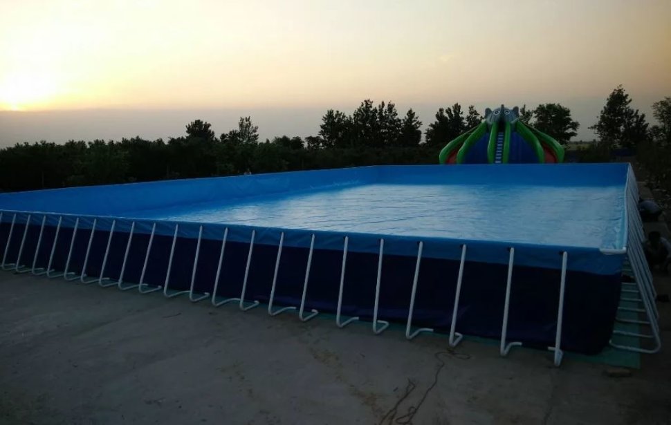 Большой сборный летний бассейн 15 x 5 x 1 метр