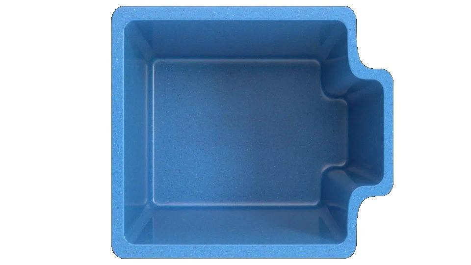 Композитная купель Фиберпулс Квадро 2.8 x 2.3 м