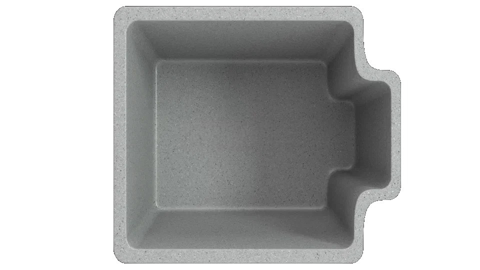 Композитная купель Фиберпулс Квадро 2.8 x 2.3 м