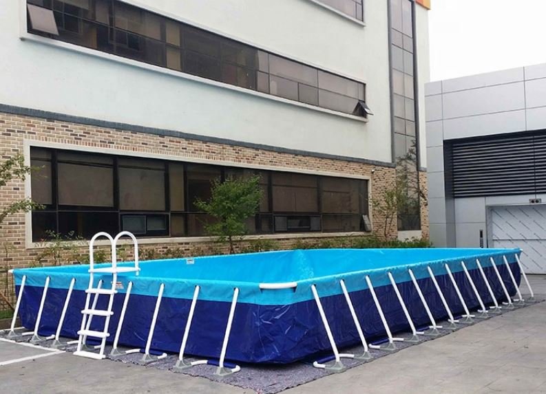 Каркасный летний бассейн для выставки 15 x 20 x 1 метр