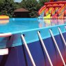 Каркасный летний бассейн для детского лагеря 10 x 25 x 1 метр 