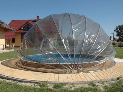 Складной купол для бассейна Акватюнинг диаметром 5,5 м