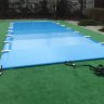 Защитное виниловое покрытие для бассейна, размер 6,7 х 3,7 м, цвет синий