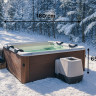 Сборный уличный джакузи Mspa Oslo Amber Plus 180х180х65см М-Спа Осло Амбер Плюс с гидромассажем