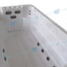 Плавательный СПА бассейн с противотоком Акватюнинг Нанте 526x220x135/155см