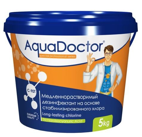 Хлор для бассейна длительного действия AquaDoctor C- в таблетках 200г